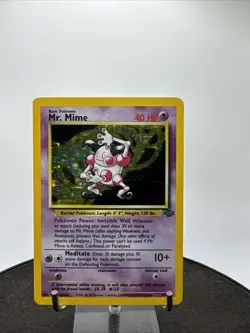 Mr. Mime 6/64 Holo Card Jungle Set 1999 Pokemon WOTC - Image 1