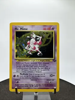 Mr. Mime 6/64 Holo Card Jungle Set 1999 Pokemon WOTC - Image 2