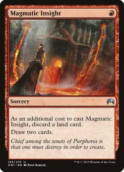 Magmatic Insight Magic Origins Light Play MTG Magic DNA GAMES - Image 1