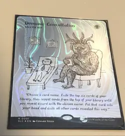 Demonic Consultation - Secret Lair Halo Foil Encyclopedia of Magic Mtg R0031 - Image 2