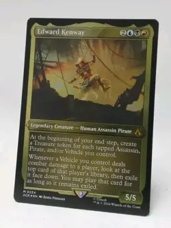 EDWARD KENWAY FOIL ETCHED Universes Beyond Assassin's Creed MTG M 0234 NM NP - Image 1