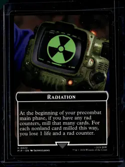Fallout Radiation 22 / Zombie Mutant 7 Token - PIP - NM - MTG Magic - Image 1