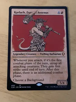 MTG Karlach, Fury of Avernus Showcase- CLB: Battle for Baldur's Gate​ - ​NM - Image 1