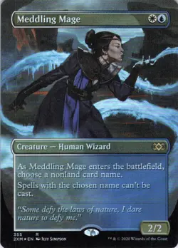 MTG Meddling Mage (Borderless) (355) | NM Foil | Double Masters {2XM} - Image 2