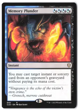 Memory Plunder 849 CLB MTG NM - Image 1