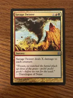 Savage Twister | MTG CMD | Gruul X-Spell Board Wipe Sweeper. M1 - Image 1