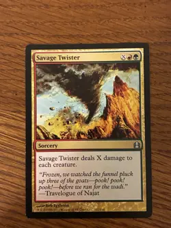 Savage Twister | MTG CMD | Gruul X-Spell Board Wipe Sweeper. M1 - Image 2