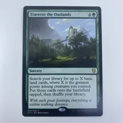 MTG Traverse the Outlands C17 #34 LP Green Sorcery Ramp Commander Staple Card - Image 1