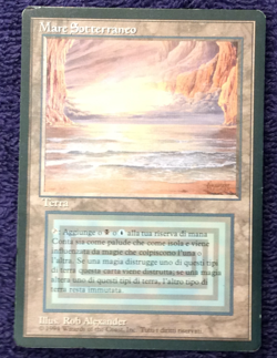UNDERGROUND SEA and Serra Angel Foreign Black Border Italian MTG Light Play - Image 3