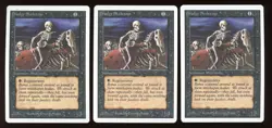Magic the Gathering Unlimited Drudge Skeletons x3 MTG Black LP - Image 1