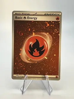 Fire Energy Cosmos Holo Pokemon SV 151 002 - Image 1