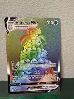 Pokemon TCG Alcremie VMAX Shining Fates 073/072 Rainbow Secret Rare NM - Image 1