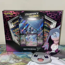 Pokemon Champion's Path Hatterene v Collection Box Sealed - Image 1