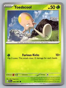 Pokemon TCG SV01: Scarlet & Violet Base Set Toedscool 024/198 - Image 1