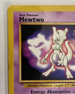 Pokemon TCG Mewtwo # 3 1999 Movie Wizards Black Star Promo Base Set Ungraded - Image 3
