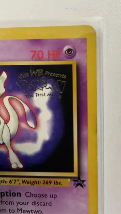 Pokemon TCG Mewtwo # 3 1999 Movie Wizards Black Star Promo Base Set Ungraded - Image 4