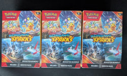 3× Pokemon TCG Surging Sparks Booster Bundle Lot - 18 Packs Total - New Sealed - Image 1