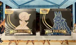 Pokemon TCG Mega Evolution Elite Trainer Box ETB Set of 2 Factory Sealed Both - Image 1