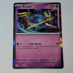 Zacian MEP 015 Promo Stamped Phantasmal Flames English 2025 Pokemon Nesr Mint - Image 1