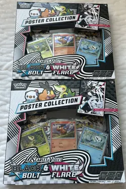 Pokemon TCG: Black Bolt & White Flare - Poster Collection Box (x2) - Image 1