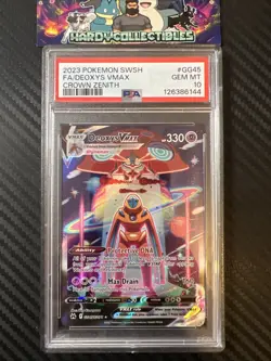 Pokemon TCG Deoxys VMAX GG45/GG70 Crown Zenith PSA 10 Gem Mint Full Art - Image 1