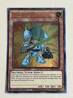 Yugioh! Deskbot 001 GFP2-EN107 1st Edition Ultra Rare - Image 1