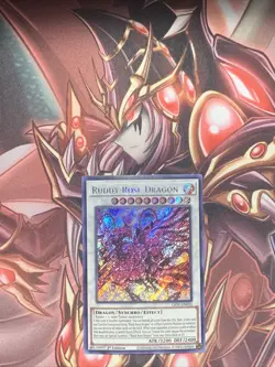 Yugioh! Ruddy Rose Dragon LIOV-EN035 Secret Rare 1st Edition NM - Image 1