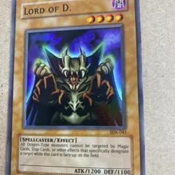 Yu-Gi-Oh TCG Lord Of D. SUPER RARE SDK-041 Very Good Condition - Image 2