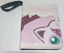 Pokemon Trading Card Holder Zipper Binder Book 400 Pockets 🎀💕Jigglypuff💕🎀 - Image 1