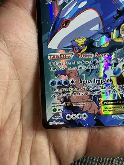 Pokemon TCG Team Aqua's Kyogre-EX Double Crisis Holo Card 6/34 NM - Image 4