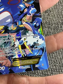 Pokemon TCG Team Aqua's Kyogre-EX Double Crisis Holo Card 6/34 NM - Image 5