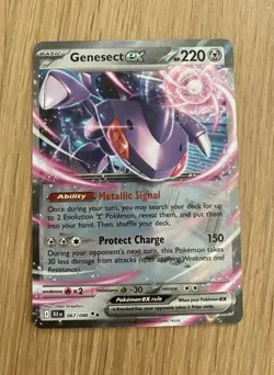 Genesect Ex 067/086 Black Bolt Holo Rare Scarlet Violet Pokemon Card - Image 1