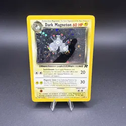 Dark Magneton 11/82 Pokemon TCG Base Set Team Rocket Holo LP/NM Vintage Card - Image 1