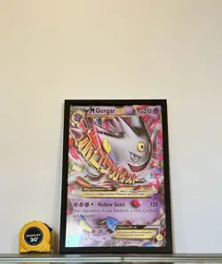 Mega GENGAR EX XY166 Pokemon Card Poster Framed 11 X 17 Inches - Image 1