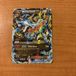 Pokemon Mega M Charizard EX TCG Secret Ultra Rare Holo Card XY Flashfire 69/106 - Image 1