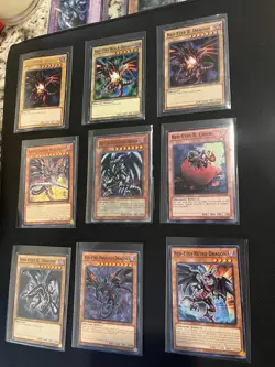 Yugioh Red Eyes Black Dragon (9 Card Lot) - Image 1