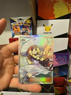 Pokemon TCG Lillie Sun & Moon Base Set Trainer Card 147/149 Holo Full Art - Image 1