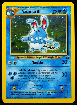 Azumarill 2/111 Neo Genesis NM Pokemon Card - Image 1