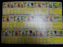 Pokemon Card Non Holo Shining Pikachu Lot Of 46 SET 023/071 025/165 etc #5556 - Image 1