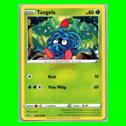 Pokemon Cards | Tangela - 004/159 - Non Holo - English - Crown Zenith - Image 1