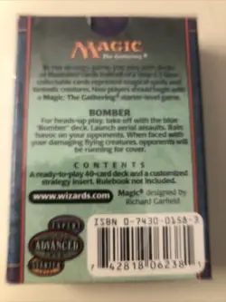 1x Bomber: Theme Deck: 7th Edition: 742818062381 New Intro Decks, Starter, and - Image 2