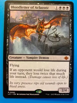 MTG 1x Bloodletter of Aclazotz # 92 Lost Caverns of Ixalan Magic Gathering x1 NM - Image 1