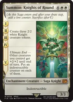 Summon: Knights Of Round #36 Final Fantasy Magic The Gathering Mythic MTG - Image 1