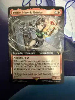 Yuffie, Materia Hunter Foil Extended Art MTG Commander: Final Fantasy NM - Image 1