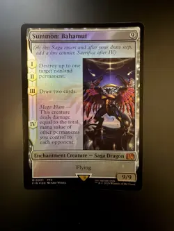 MTG Final Fantasy English Summon: Bahamut 0001 Foil - Image 1
