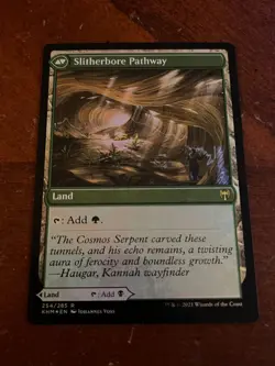 MTG Darkbore & Slitherbore Pathway Foil Kaldheim NM - Image 1