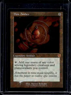2022 Magic The Gathering MTG Mox Amber Legendary Arifact #35 - Image 1