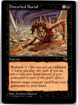 Disturbed Burial Tempest Near Mint NM MTG Magic DNA GAMES - Image 1