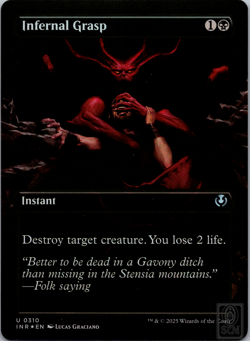 Infernal Grasp (Borderless) Innistrad Remastered Foil - Image 1