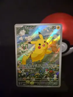 Pokemon Pikachu Promo SVP088 Scarlet and Violet Black Star Holo NM - Image 1